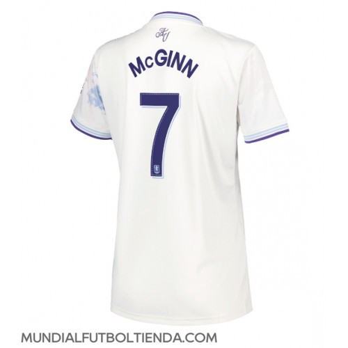 Camiseta Aston Villa John McGinn #7 Tercera Equipación Replica 2025-26 para mujer mangas cortas Camiseta Aston Villa John McGinn #7 Tercera Equipación Replica 2025-26 para mujer mangas cortas